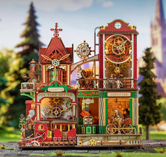 Toy Wooden Dollhouse Kits With Furniture Light Casa Diy Roombox Doll House Handmade Assembly Miniature Home Toys Birthday Gifts