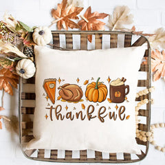 Fall Couch Cover Autumn Cushion Pumpkin Spice and Everything Nice Fall Home Decor Boho Autumn Pillowcover Fall Flowers Cushion