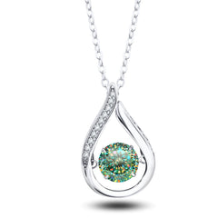 Real 925 Silver Moissanite Jewelry Set  pendant necklace ring Stud Earrings Solitaire Pendant Necklace Set for Women Men Gift