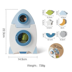 Wooden Montessorri Toys Five-in-one Multifunctional Baby Toys Exercise Children's hand-eye Coordination Logic Imagination Space