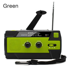 Portable Solar Hand Crank AM/FM Radio for Survival,Rechargeable Battery Powered Radio,USB Charger,Flashlight,Reading Lamp